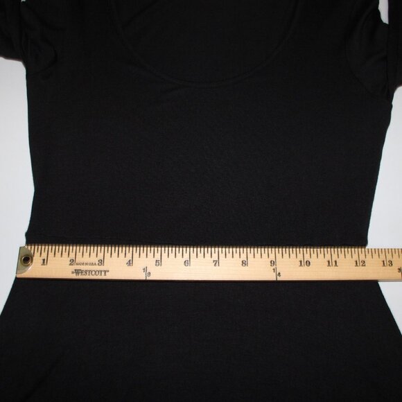 BCBGeneration Dress $68 Sz XS Black Round Neck Unlined Rayon Spandex Dress - Picture 15 of 16